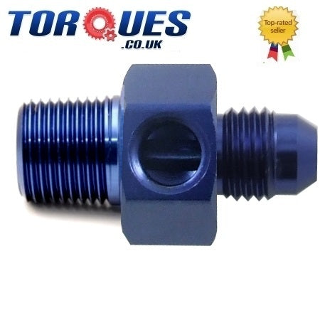 AN -3 (AN3 3AN) To 1/8" NPT With a 1/8" NPT Side Port Oil Pressure