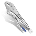 WORKPRO 10" Curved Jaw Locking Pliers w/Screw Extractor CR-MO Steel Construction