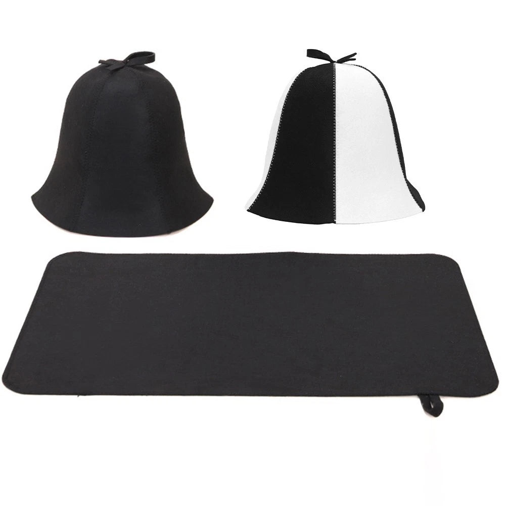 Sauna Hat Felt Heat Protection For Head And Hair Comfortable Sauna Use