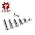 316 DIN7046-1 M2 M3 M4 Stainless Steel Cross Countersunk Machine Screw Flat Head
