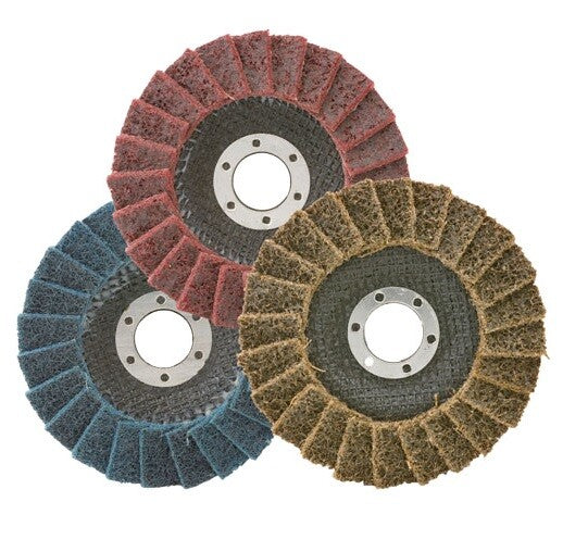 3 Pack - 4-1/2" x 7/8" Black Hawk Surface Conditioning Flap Discs