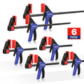WORKPRO 6-Pack One-Handed Bar Clamps by WORKPRO