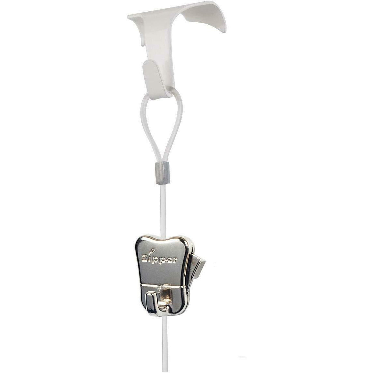 STAS Moulding Hook White, Zipper & Perlon Cord Picture Hanging
