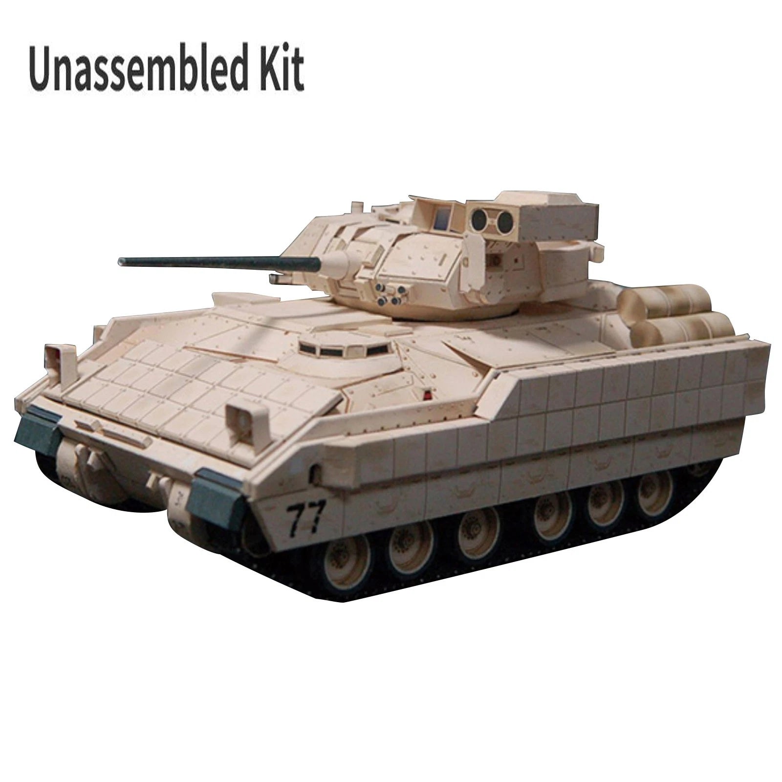 Diy Paper Us M2 Bradley Infantry Fighting Vehicle 1:43 Handmade Model