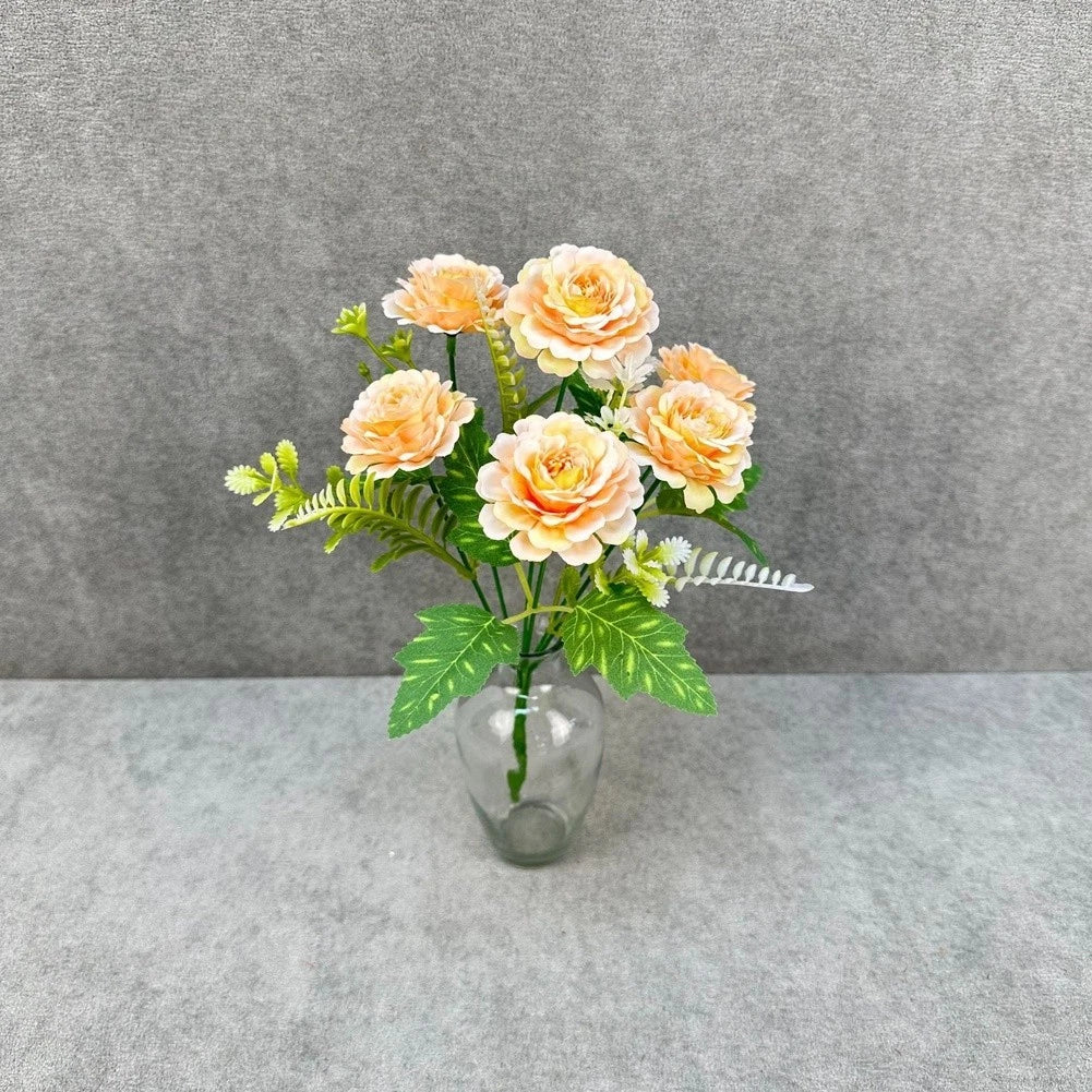 Silk Peony Bouquet Artificial Flowers For Tabletop Vase Arrangement