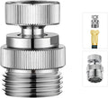 Brass Faucet to Hose Adapter with Aerator, 3/4" Faucet to Garden Hose