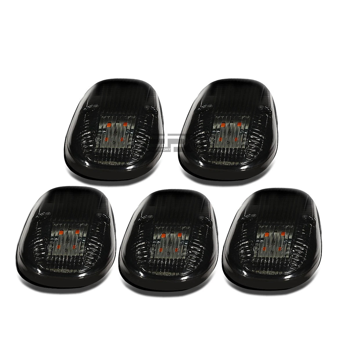 Fit 99-01 Dodge Ram Br/be Smoked Housing Yellow Led Cab Roof Running