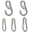 Set Of Stainless Steel Spring Snap Hook With Screw Size 3/8 Inch