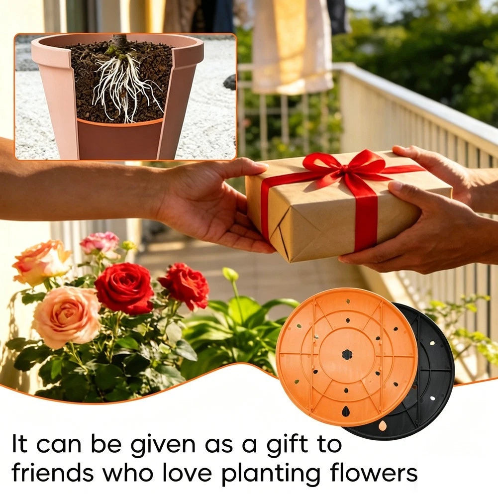 Pp Spliced Flowerpot Drainage Lining With Holes 32.9cm 25cm Black