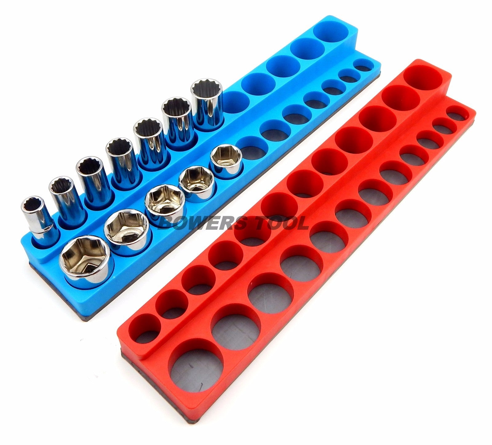 Mechanics Time Saver 3/8 SAE & Metric Magnetic Socket Holder Set