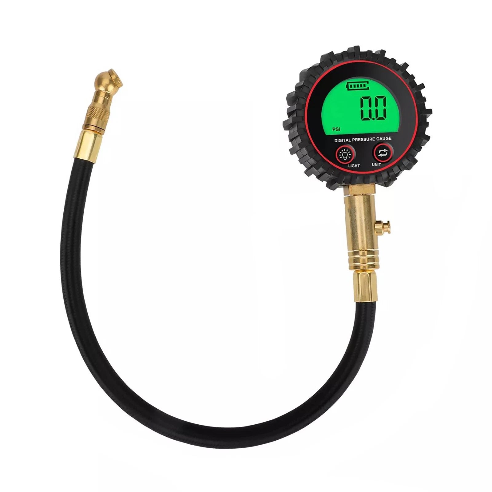 Digital Tire Pressure Gauge Furnished With A Built-in Air Bleeder