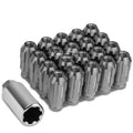 20 Open End M12x1.25 50mm Tall 24mm Od Gun Metal Aluminum Jdm Lug