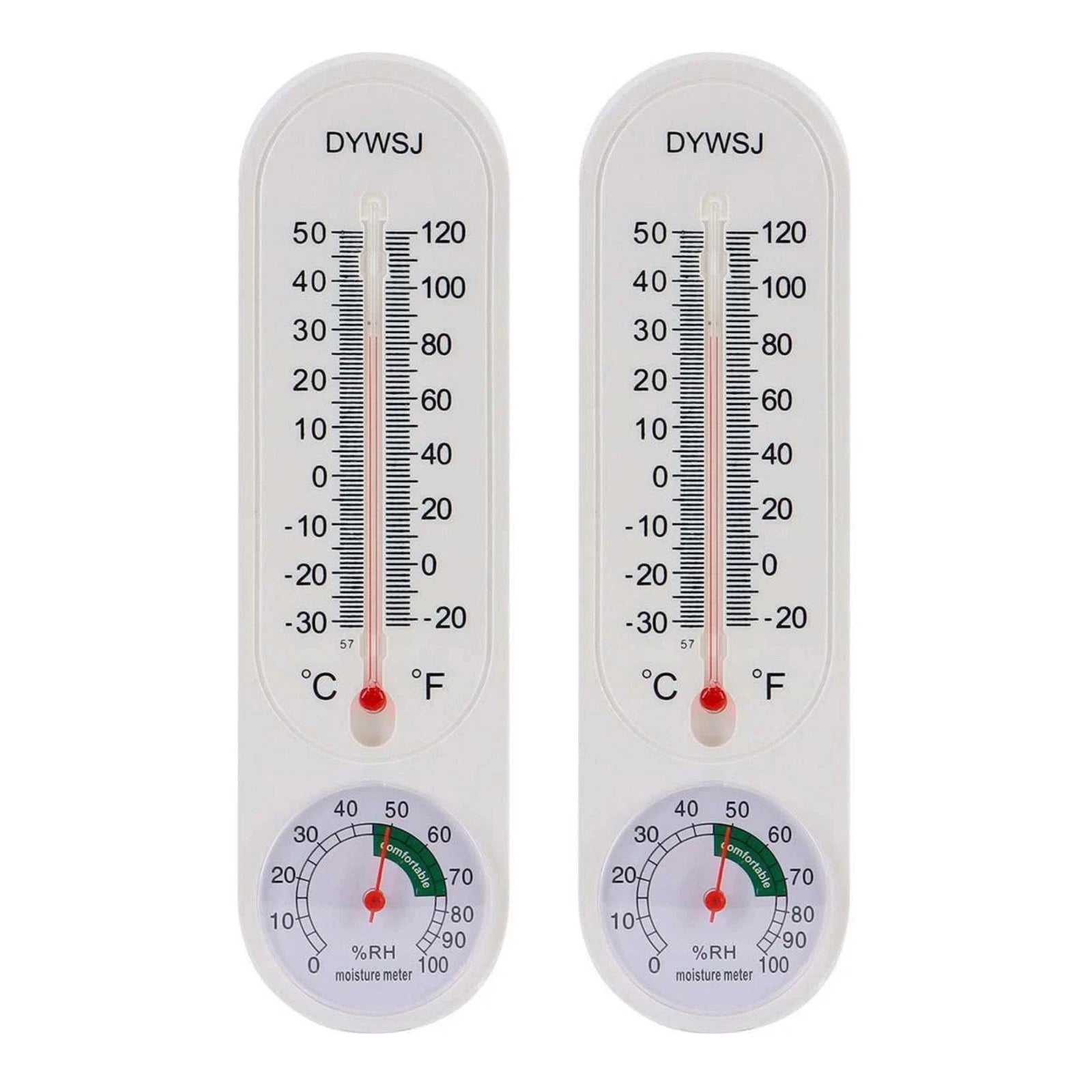 Wall Thermometer Indoor Outdoor Mount Garden Greenhouse Home Humidity