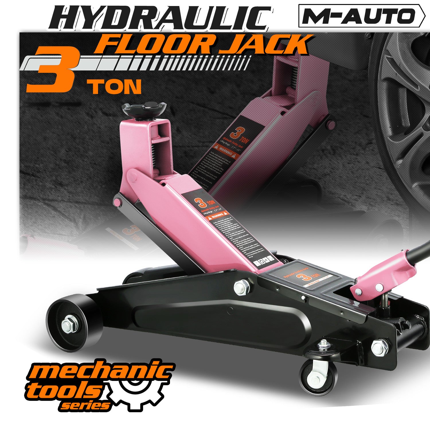 3 Ton 7.7-21 Inch Heavy Duty Low Lifting Hydraulic Stee