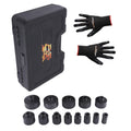 18-80mm 60mm Long Deep Grooved Locknut Socket Set 1/2" Dr. Internal Teeth Tool