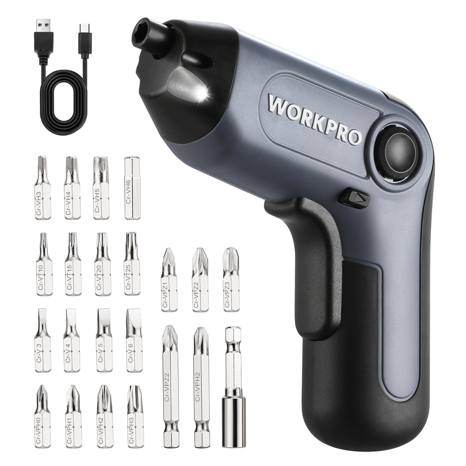 WORKPRO Electric Cordless Screwdriver 3.6V by WORKPRO