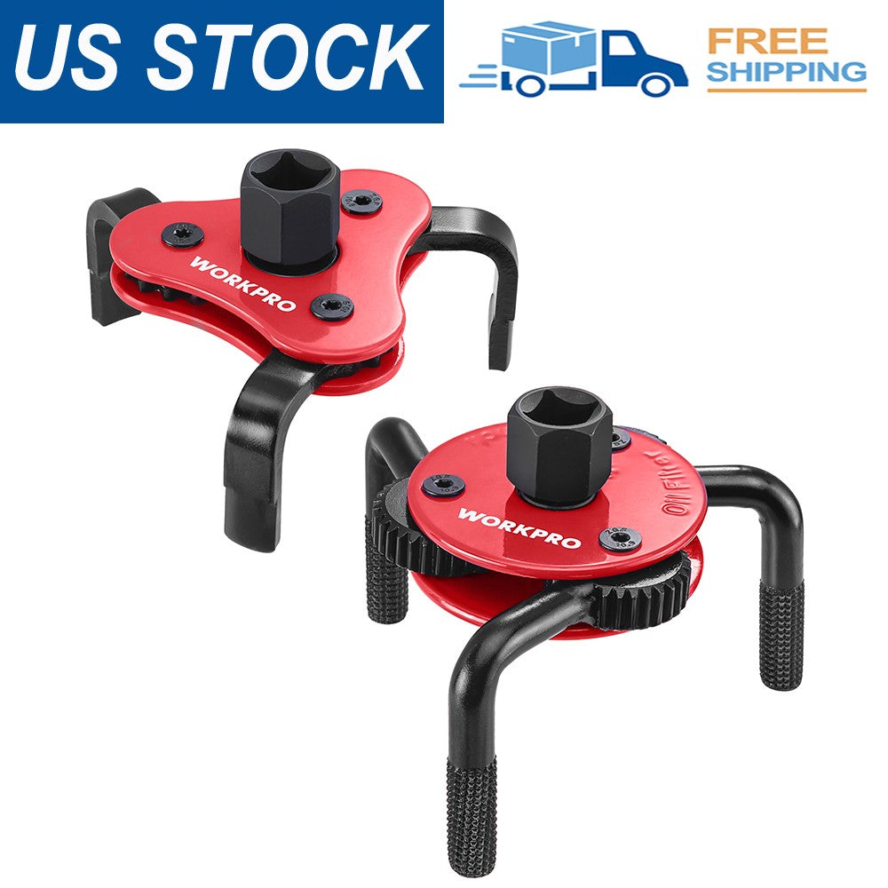 WORKPRO Universal Oil Filter Wrench Adjustable 68-130mm by WORKPRO