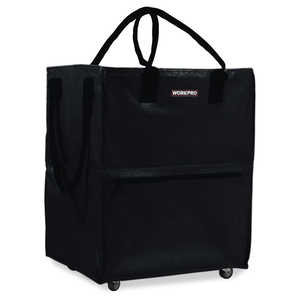 Workpro Large Rolling Grocery Bag 36-gallon Tote 5 Wheels Dual Carry