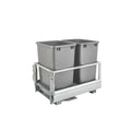Rev A Shelf Double Bin Pull-out 15" Cabinet Trash Recycling Center