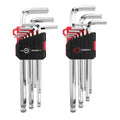 ARROW 18PCS Allen Wrench Set Ball End SAE & Metric