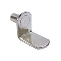 25 Pack 1/4" Diameter L-shaped Shelf Support, Heavy Duty, Nickel