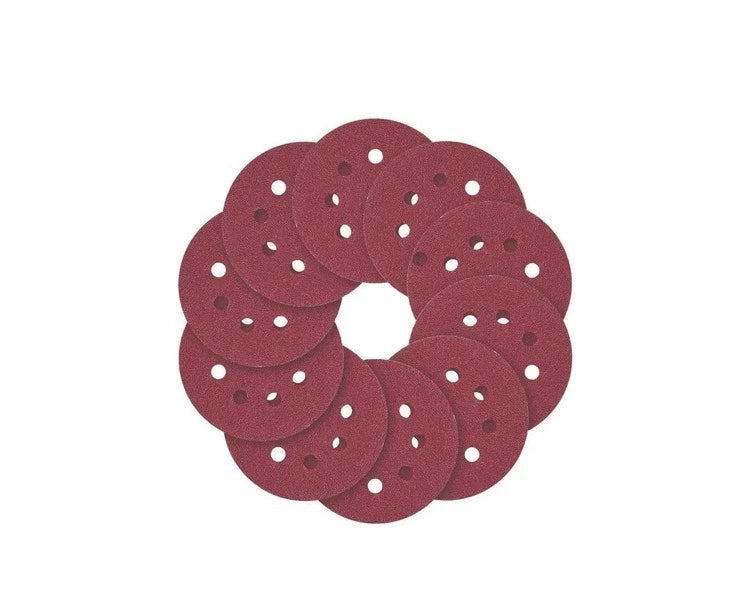 10pc-pack 5"/125mm 8 Hole Sanding Discs 120 Grit Orbital Sander Pad