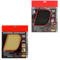 Dekton 10pc Assorted Sandpaper Sheets - Coarse to Extra Fine by Dekton