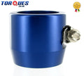 AN -20 (AN20) 40mm Blue Fuel Hose Clamp Finishers - For Silicone hoses