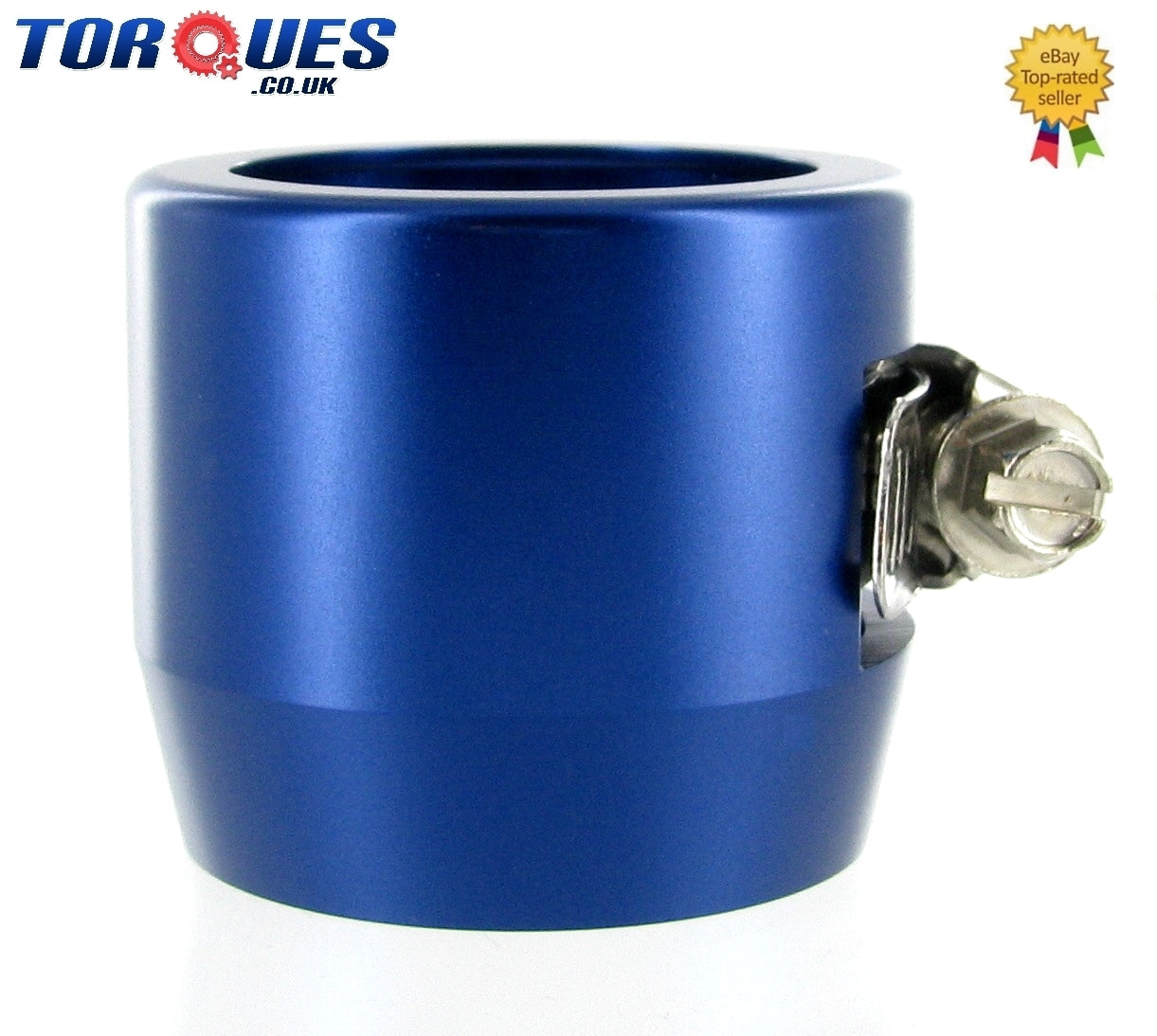 AN -20 (AN20) 40mm Blue Fuel Hose Clamp Finishers - For Silicone hoses