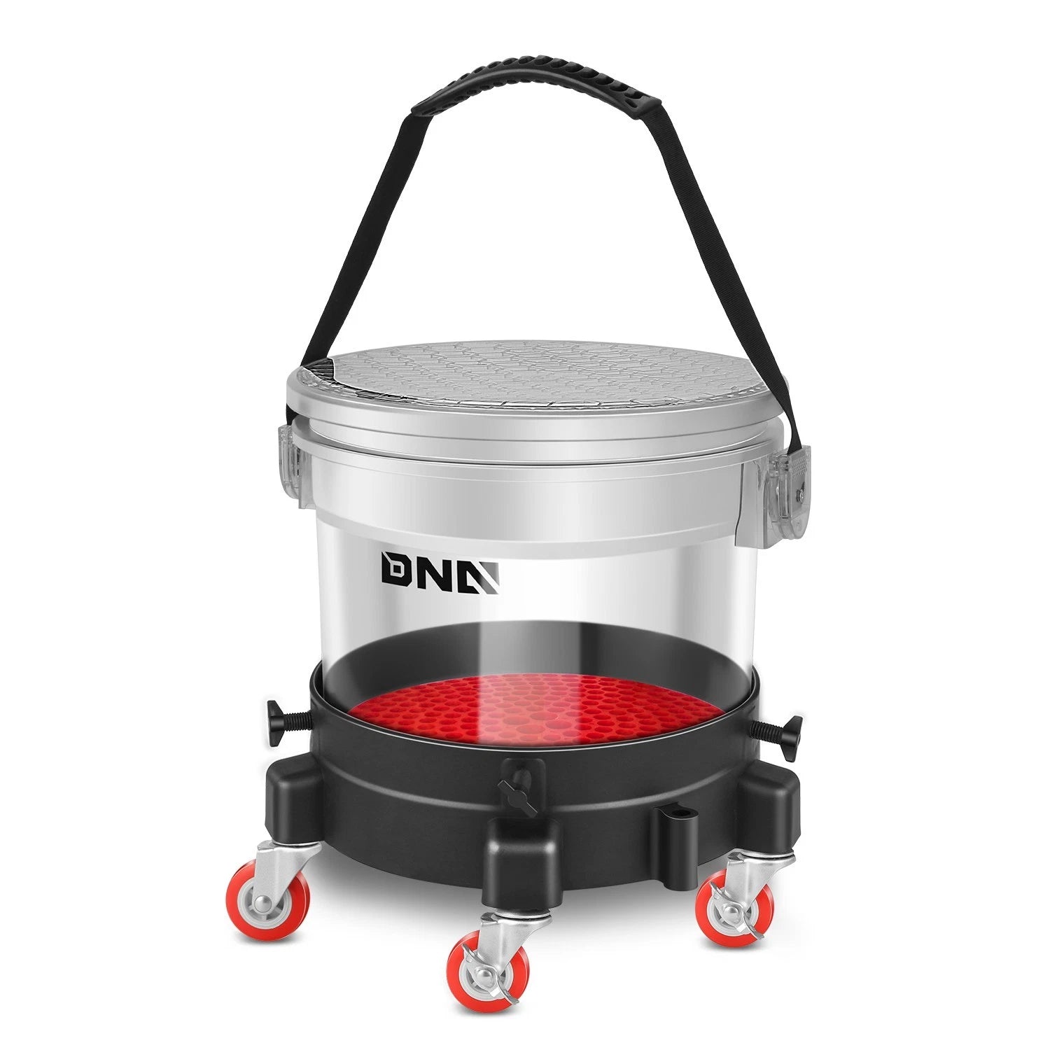 15l Transparent Car Wash Bucket Dolly Lid Dirt Trap | Built Supply Co