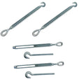 1/2" X 12" Turnbuckle Hook Eye Pulley Galvanized Drop Forge 1500 Lb