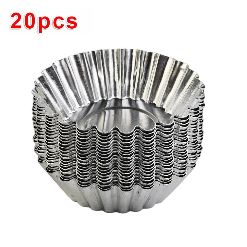 Aluminum Alloy Round Cup Cake Muffin Cupcake Cases Baking Cup Tools