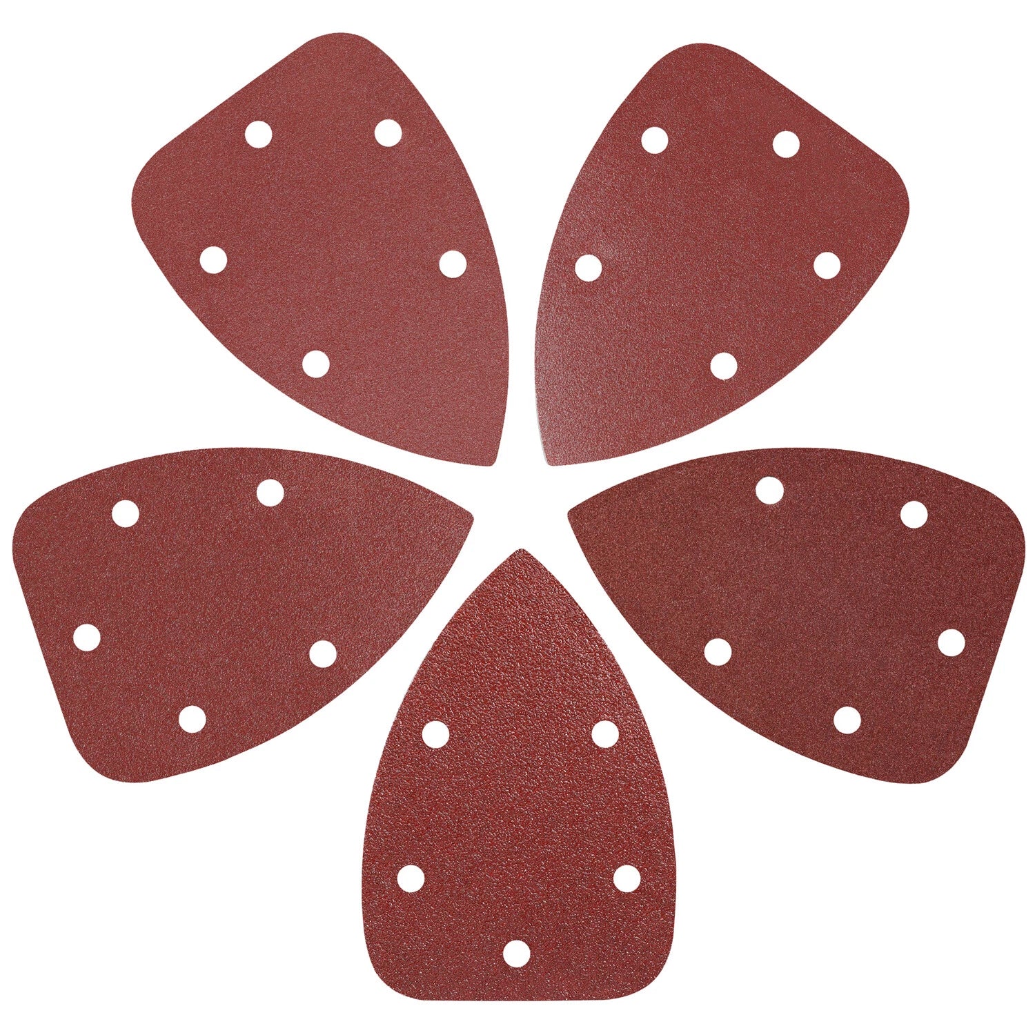WORKPRO 150PC Mouse Sander Pads 40-240Grit 5 Hole Detail Sander Sandpaper Sheets