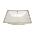 Cenote Rectangular Undermount Bathroom Sink 20-1/4" X 15-1/4" Ivory