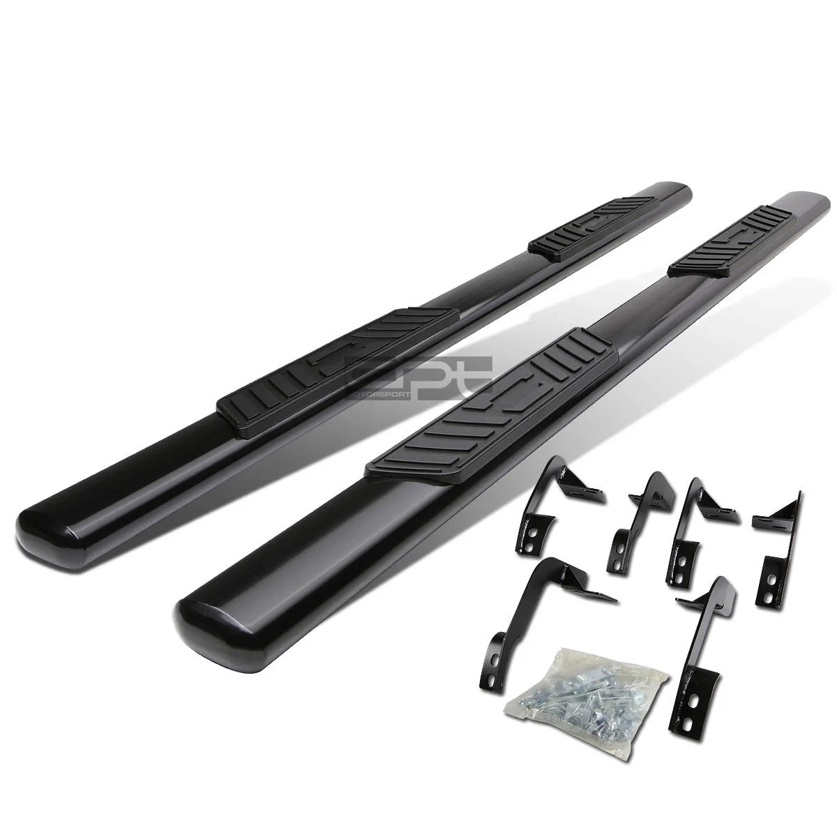 Fit 09-20 Dodge Ram 4dr Quad Cab 5" Black Oval Side | Built Supply Co