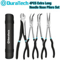 DURATECH 4-Piece Extra Long Needle Nose Pliers Set 11"