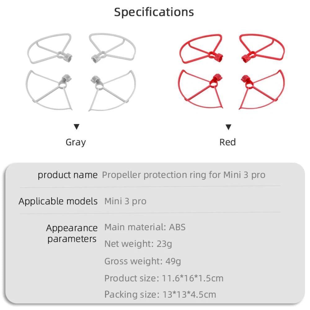 2 Pairs Propellers Blades Protectors Props Guards For Dji Mini 3 Pro