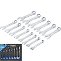 BlueSpot 14pc Combination Spanner Set Metric Stubby Wrench Spanners by BlueSpot