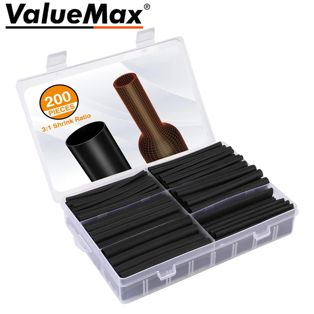 Valuemax Heat Shrink Tubing Kits 3:1 Industrial Electrical Shrink Tube