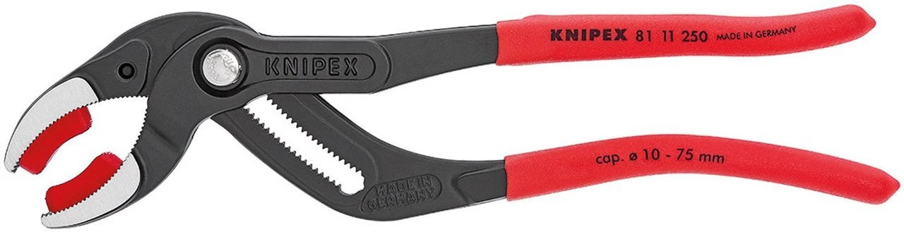 Knipex 8111250 10" Pipe Gripping Pliers W/plastic Jaws