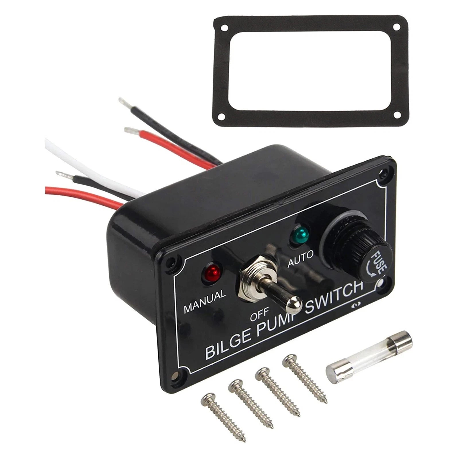 12V 5a 3 Mode Bilge Pump Rocker Toggle Control Panel For Marine Boat