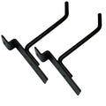 4" Slatwall Hook Panel Display Hooks, 1/4" Thickness Metal, Black -