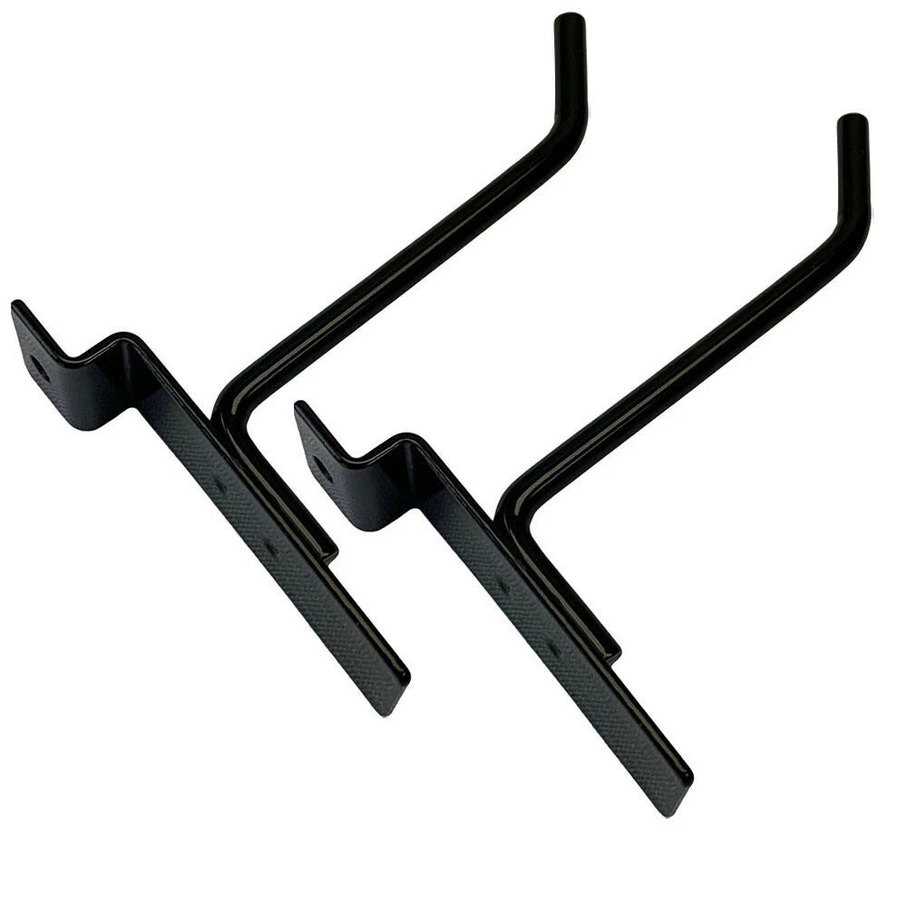 4" Slatwall Hook Panel Display Hooks, 1/4" Thickness Metal, Black -