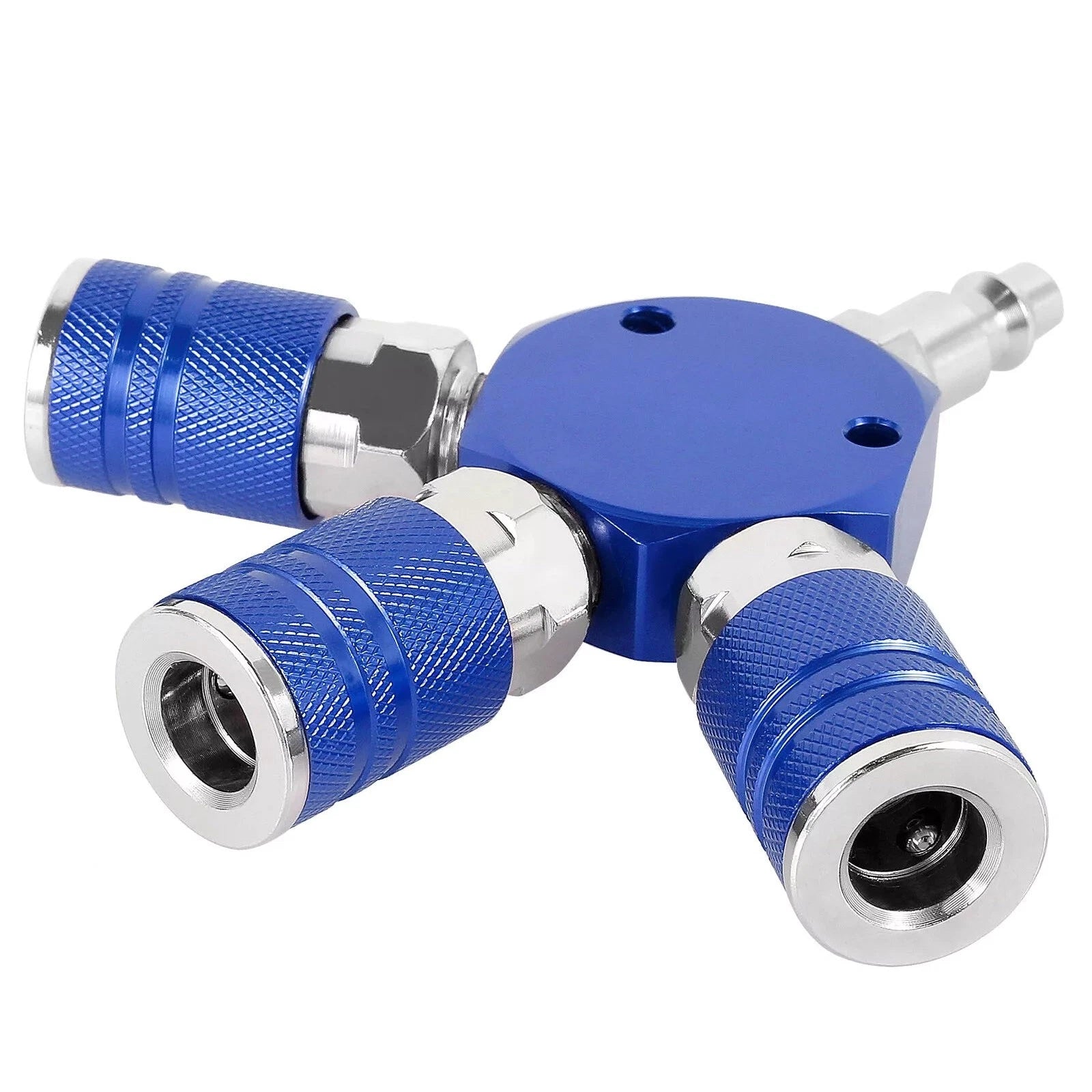 3 Way Quick Connect Air Manifold Air Hose Splitter Durable 1/4 Inch