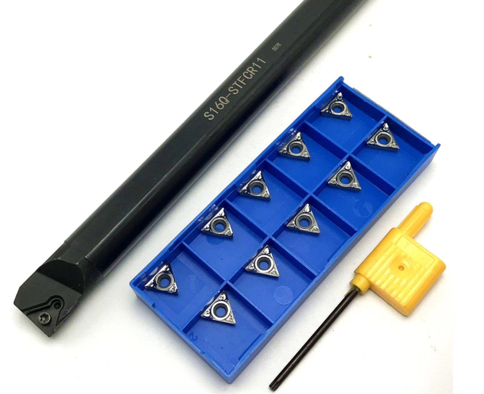 10pc iCarbide WCGX080408ZV Boring Bar Carbide Insert Drilling Insert