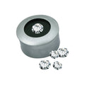 Brass Round Diamond Box | Luxury Jewelry & Gemstone Storage | Satin /