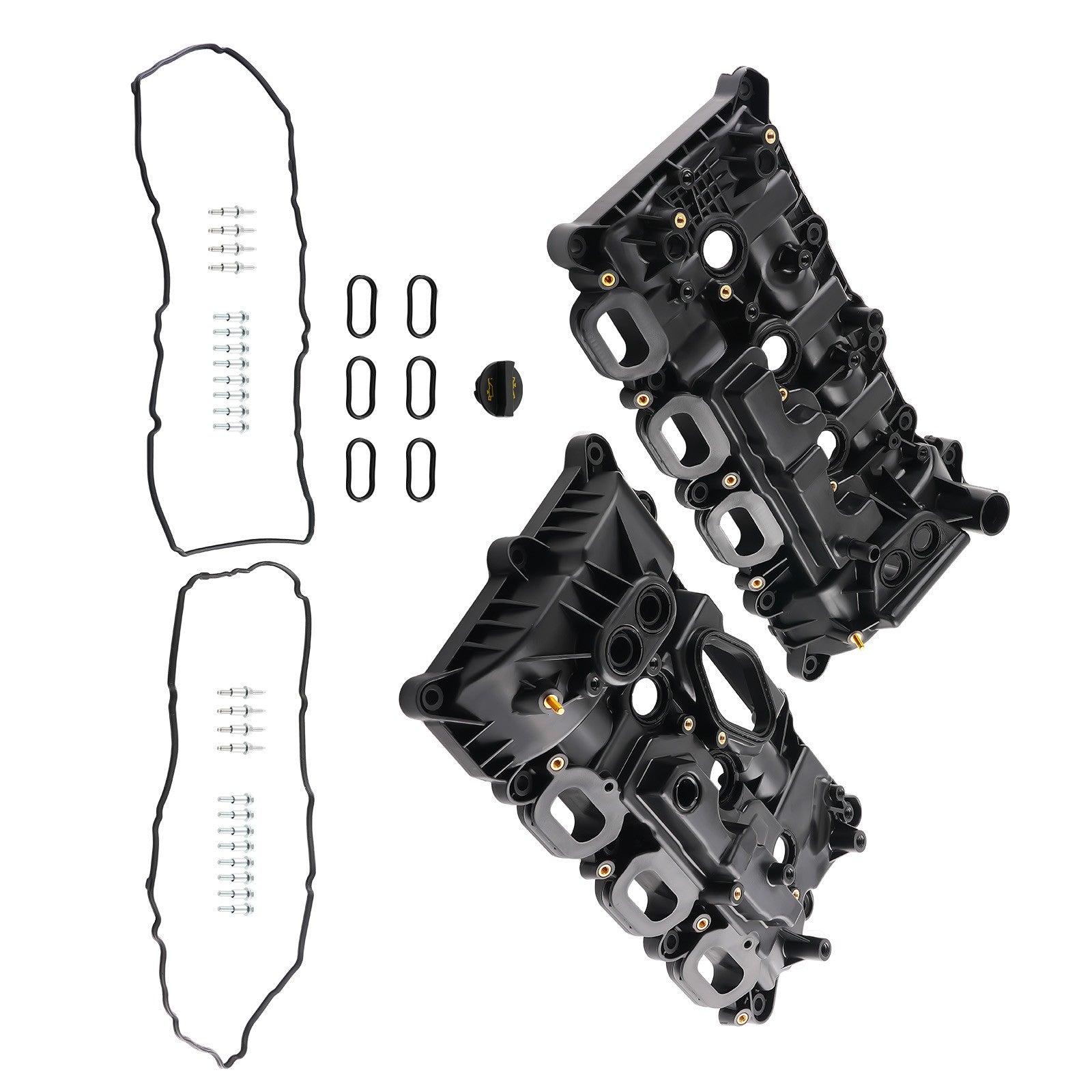 Pair Engine Valve Covers w/ Gaskets for Ford F-150 Expedition 3.5L V6