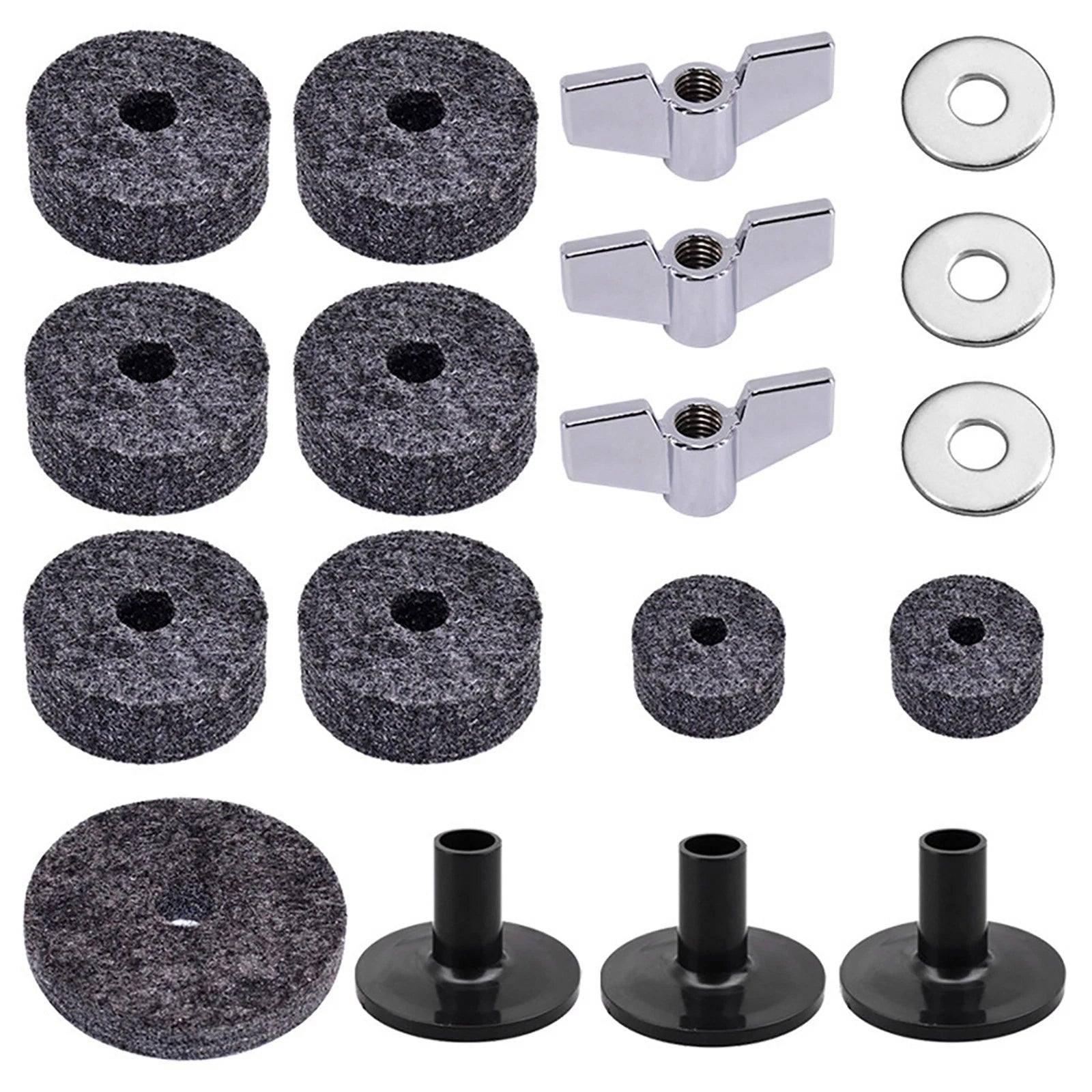 Cymbal Stand Felt Hi-hat Clutch Cup Wing Nuts Sleeve Drum Accessory