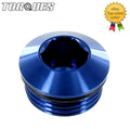 An -6 (-6an Orb-6 9/16" Unf) Round Head Port Plug with O Ring