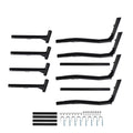 Adjustable Pickup Truck Rack 800lbs for Ford F-Series Chevy Dodge Black